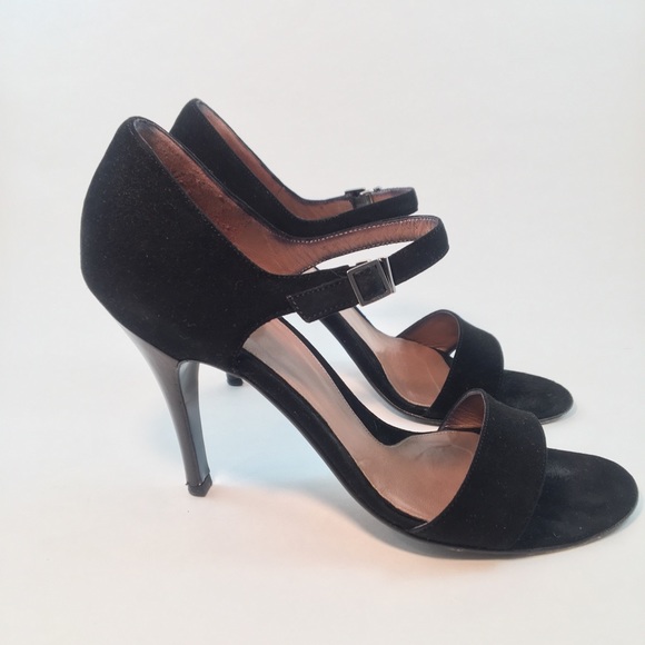 Gucci Suede Heeled Sandals Size 8 - Picture 2 of 16